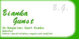 bianka gunst business card